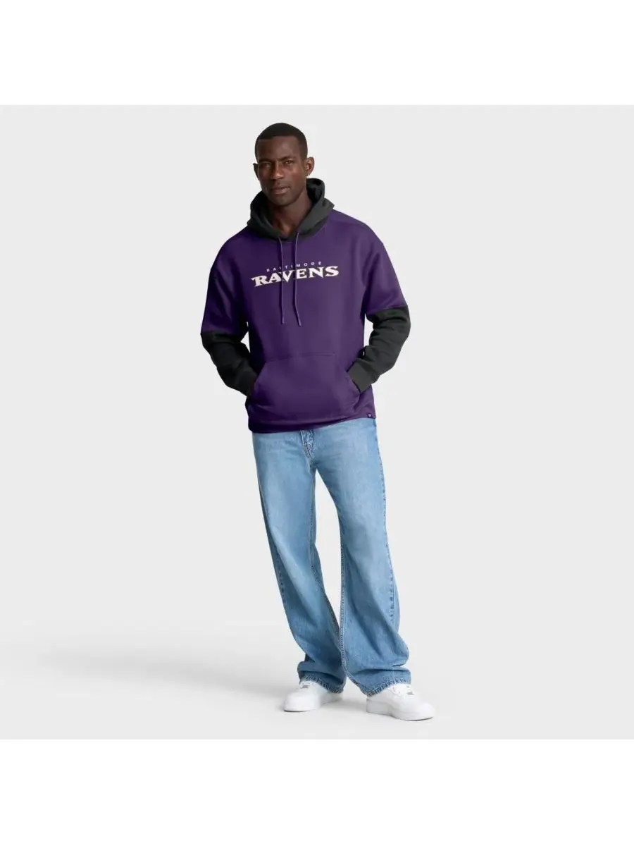Fanatics Мужская фиолетовая толстовка с капюшоном в виде шлема команды Baltimore Ravens — изображение 4 из 5, фиолетовый