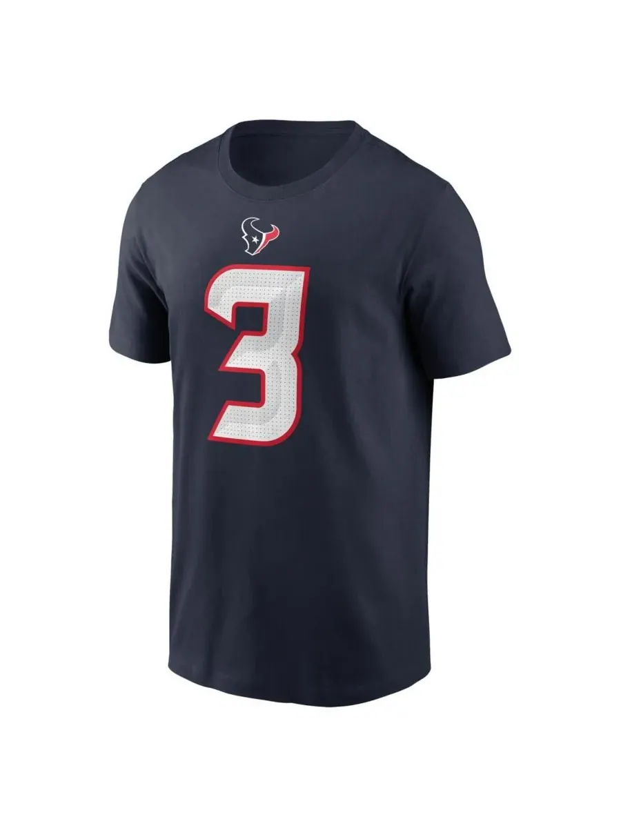 Nike Мужская футболка Tank Dell Navy с именем и номером игрока команды Houston Texans — изображение 2 из 3, темно-синий