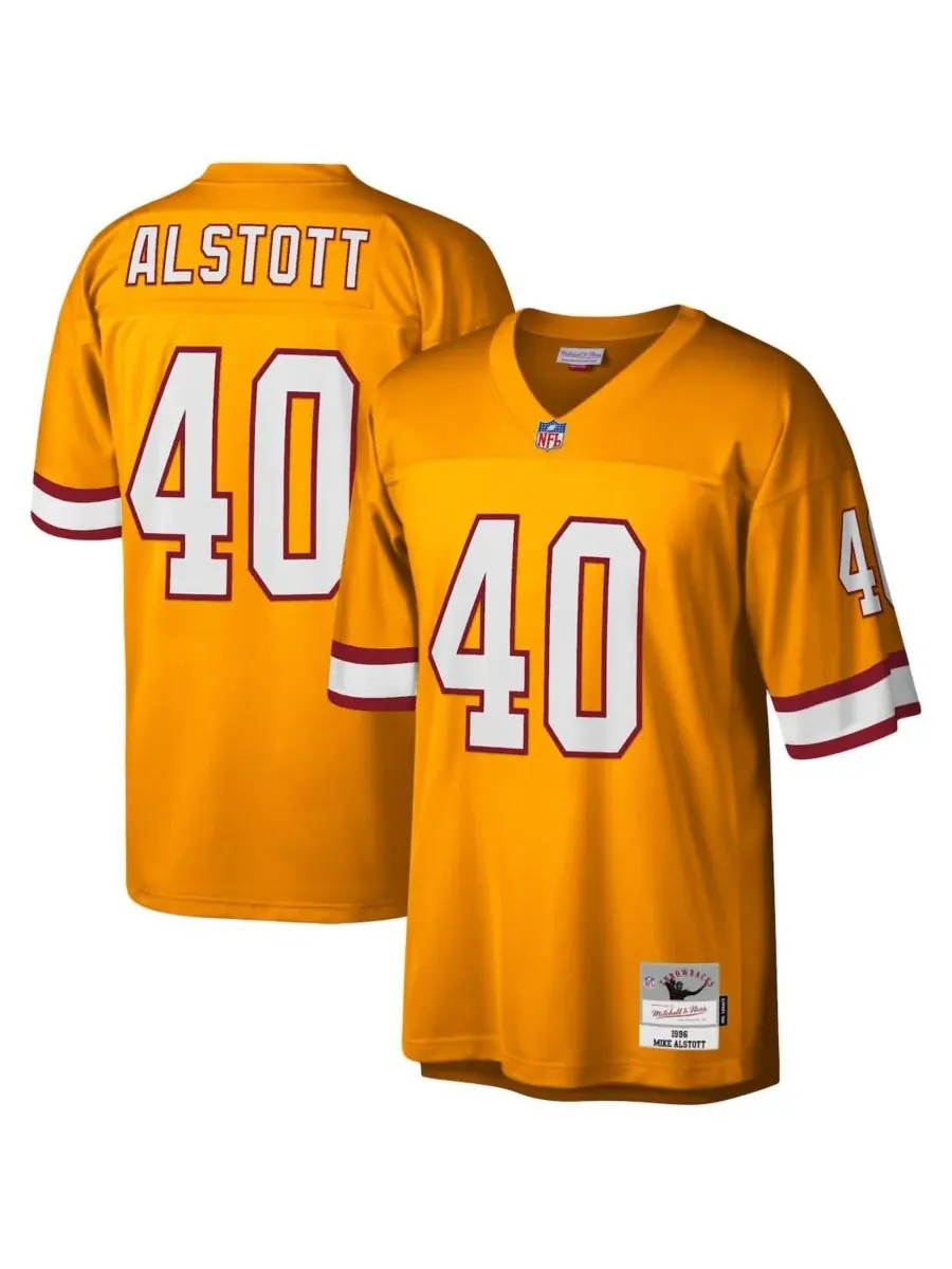 Mitchell & Ness Мужская оранжевая реплика футболки Майка Алстотта из команды Tampa Bay Buccaneers