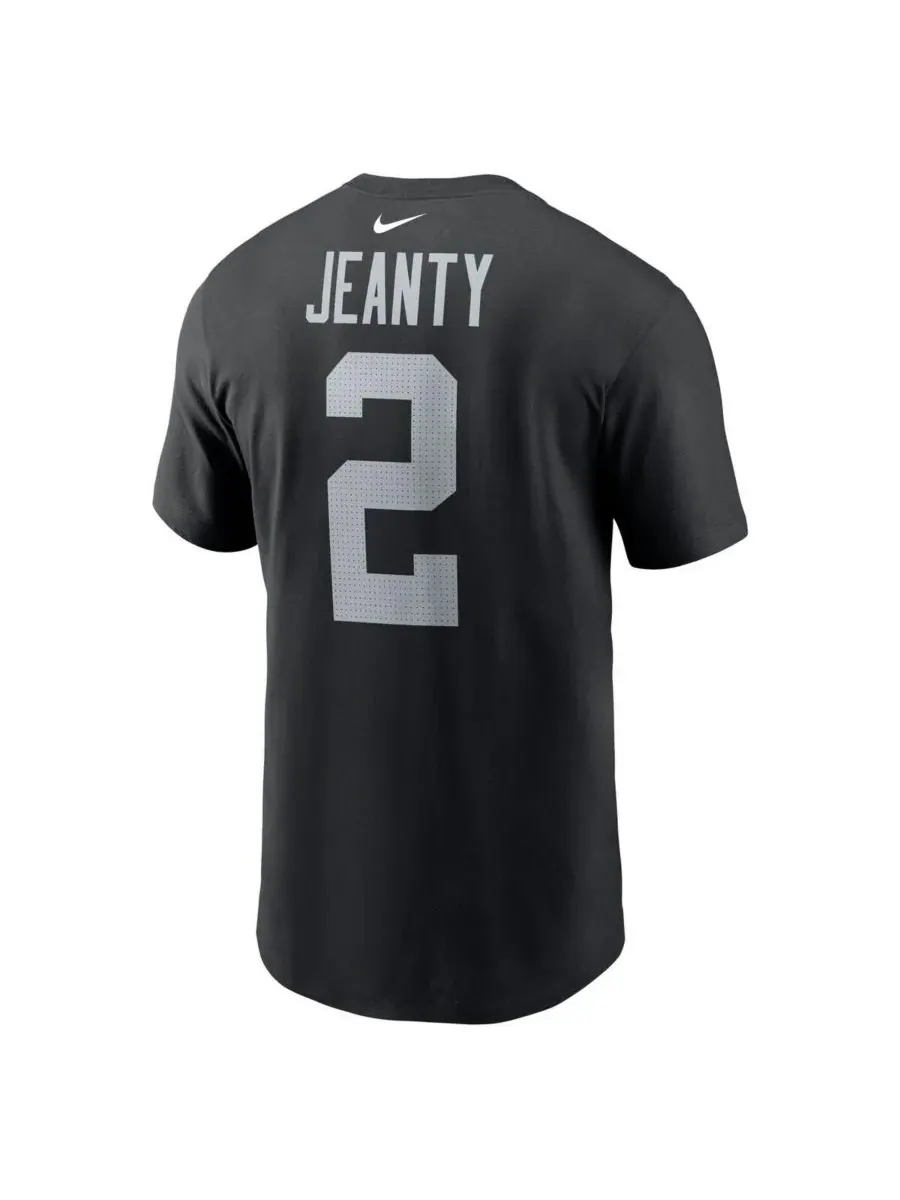 Nike Мужская черная футболка Ashton Jeanty с изображением игрока, выбранного в первом раунде драфта — изображение 3 из 3