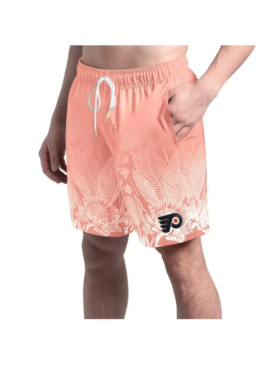 Margaritaville Мужские розовые плавательные шорты Philadelphia Flyers Lagoon Fiesta