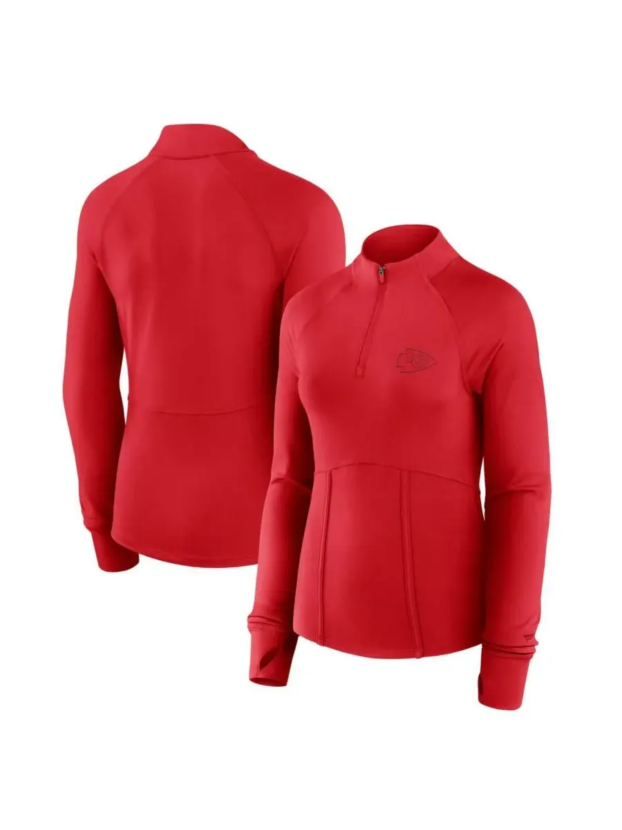 Fanatics Женская красная куртка Kansas City Chiefs Elements на молнии до середины груди