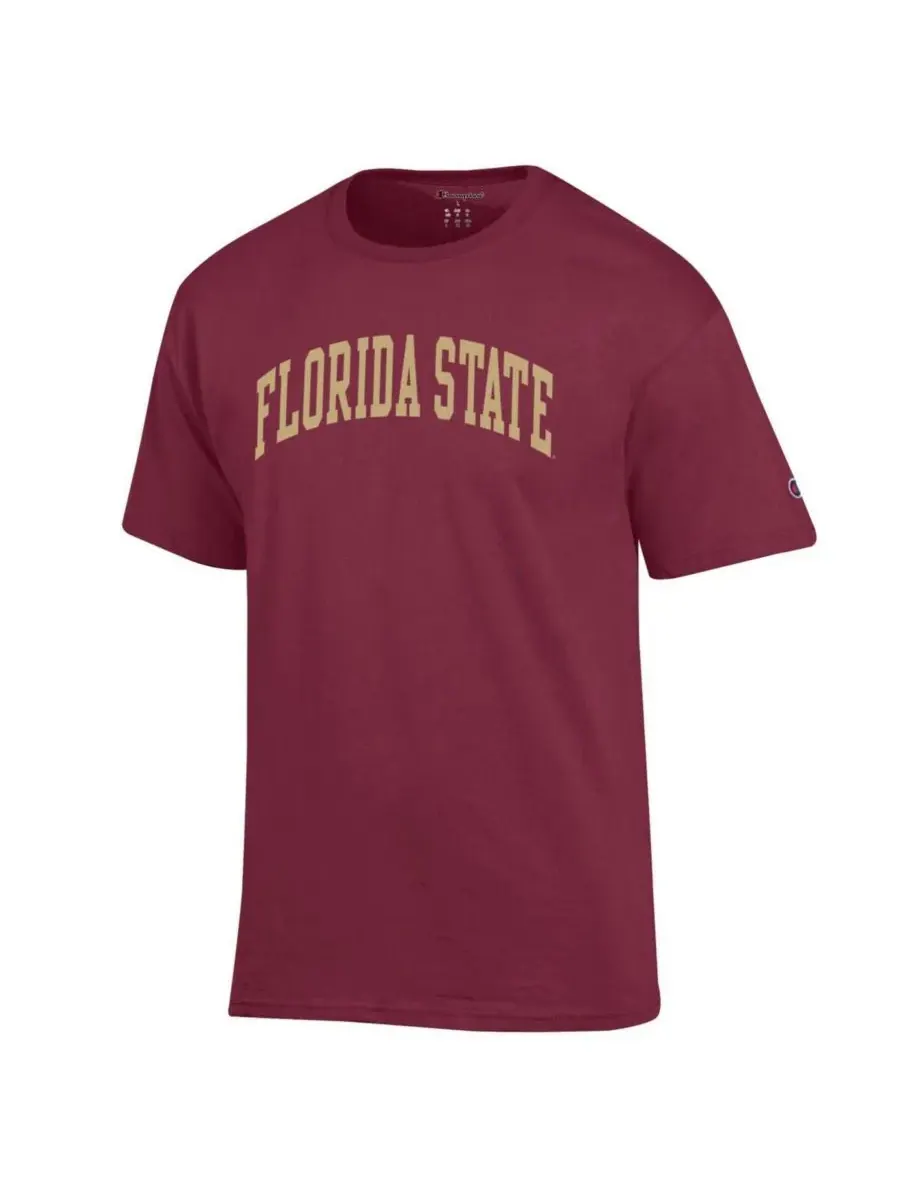 Мужская футболка Garnet Florida State Seminoles Basic Arch Champion — изображение 3 из 3, гранат