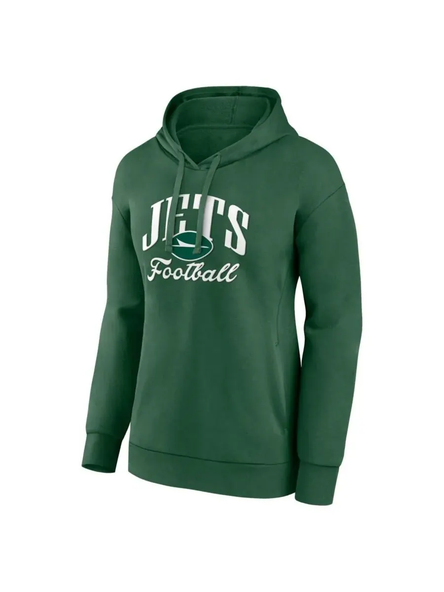 Fanatics Женская зеленая толстовка с капюшоном New York Jets Victory Script — изображение 2 из 3, зеленый