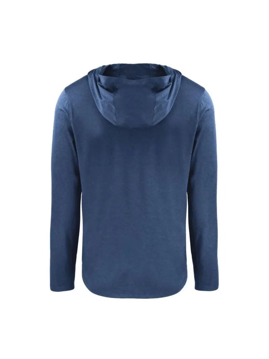 Cutter & Buck Мужская футболка с длинным рукавом Navy Midshipmen Coastline Epic Comfort Eco — изображение 2 из 3, темно-синий