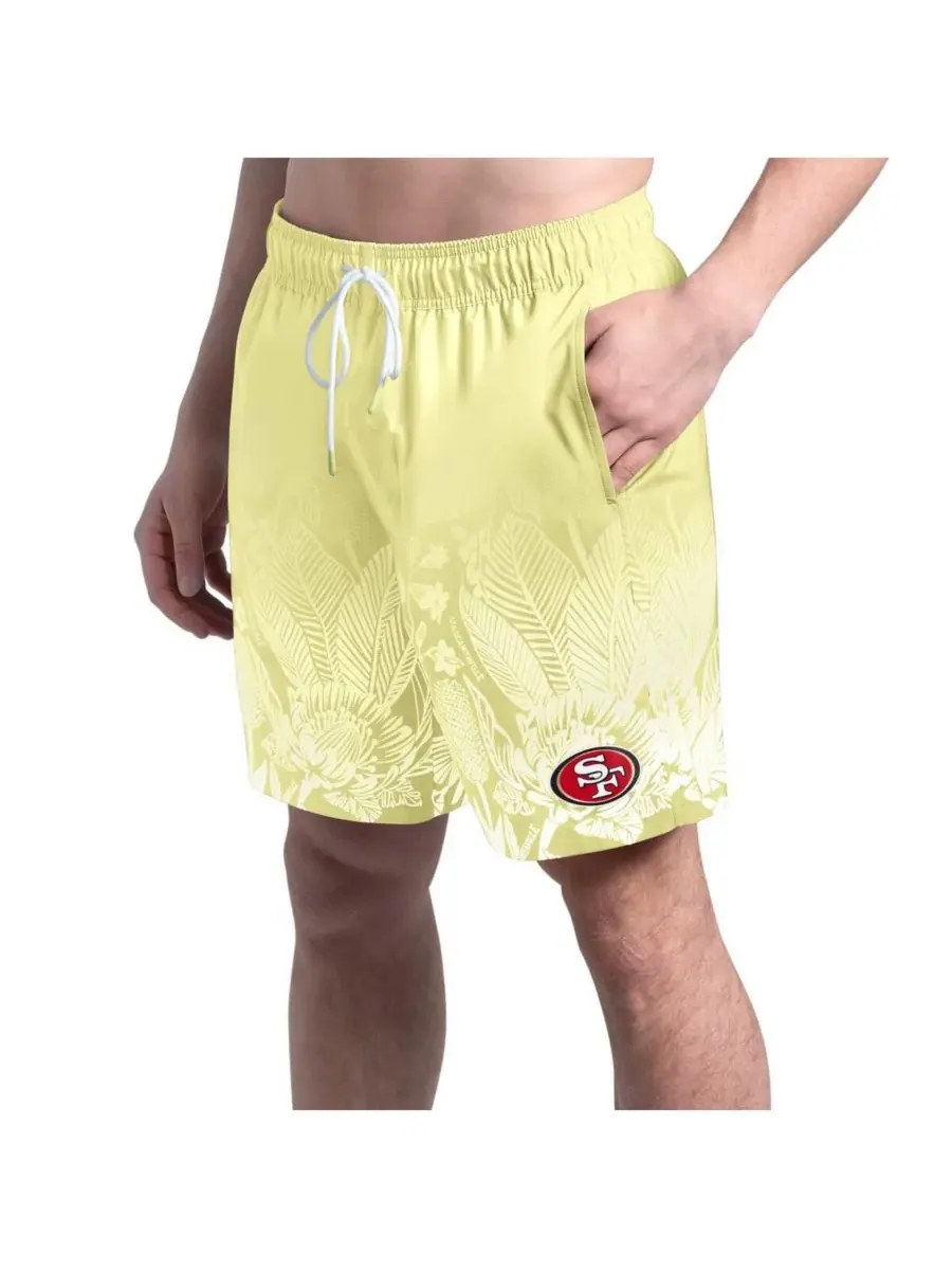Margaritaville Мужские желтые плавательные шорты San Francisco 49ers Lagoon Fiesta
