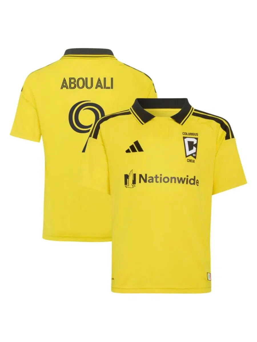 Футболка Wessam Abou Ali Yellow Columbus Crew 2026 The Crafted for Excellence Kit Replica Jersey