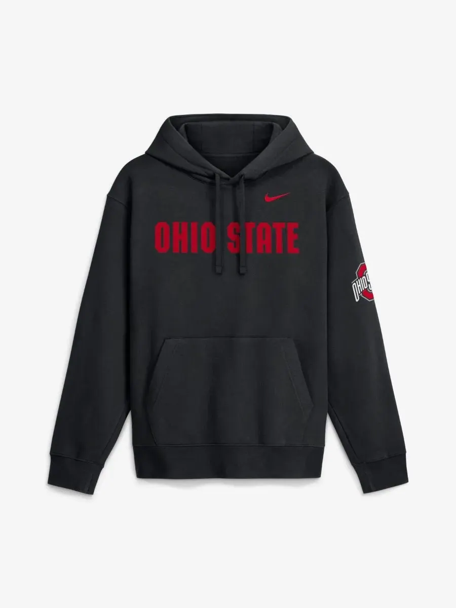 Худи Nike с капюшоном, с принтом, Ohio State Buckeyes 2026 Sideline Club