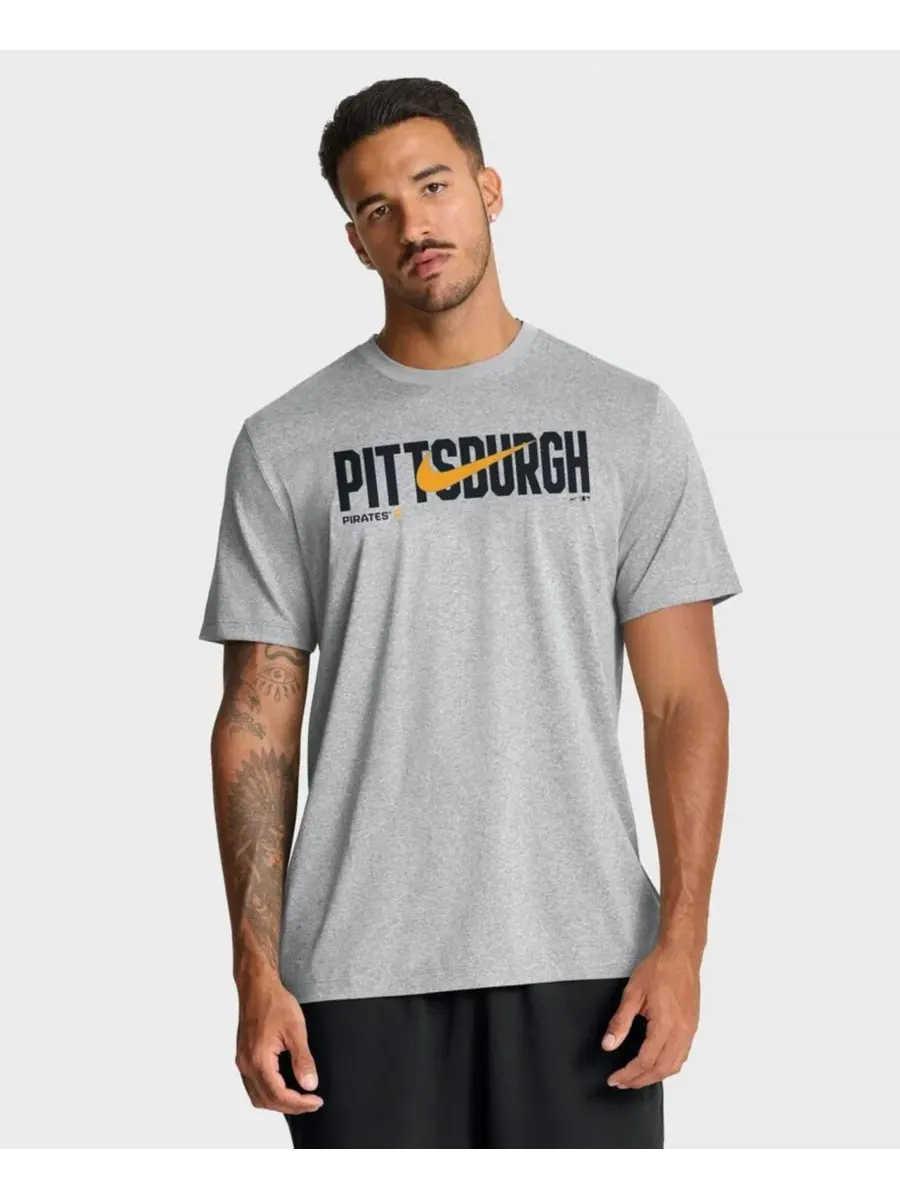 Мужская футболка с коротким рукавом Pittsburgh Pirates Swoosh Legend Dri-FIT Nike