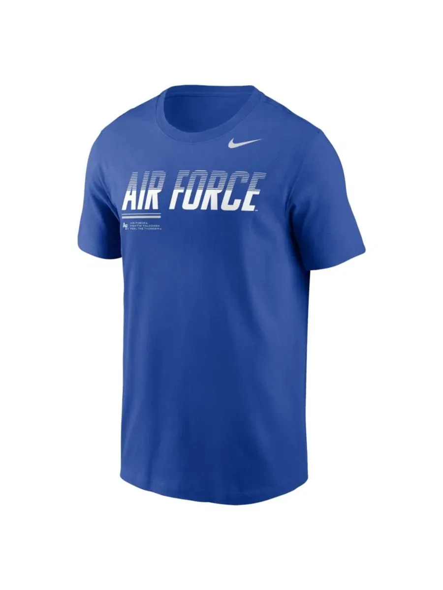 Футболка Air Force Falcons 2026 Sideline Wordmark Legend Dri-FIT Nike — изображение 2 из 3, королевский