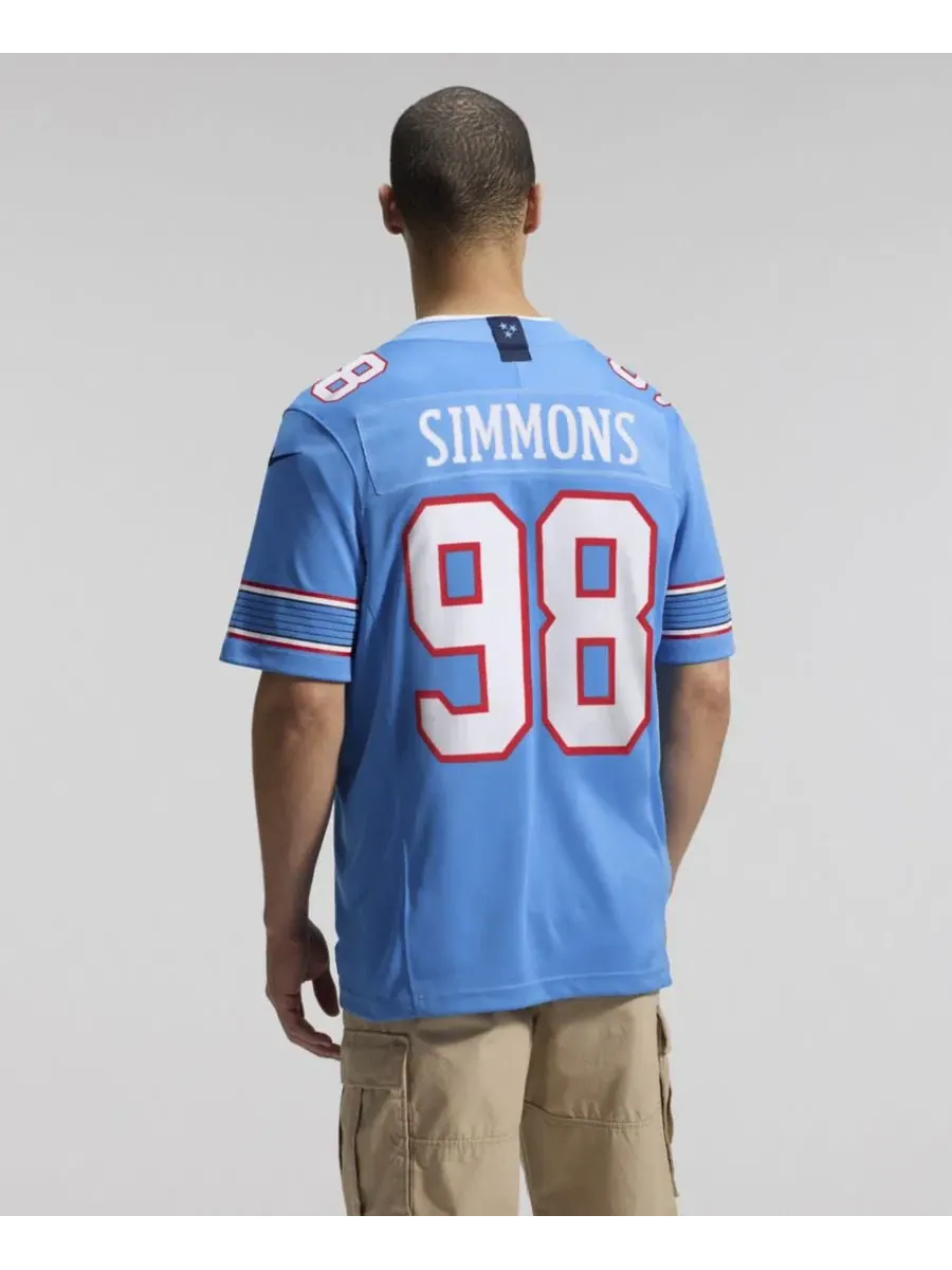 Мужская футболка с длинным рукавом Jeffery Simmons Nike — изображение 4 из 5, светлый синий