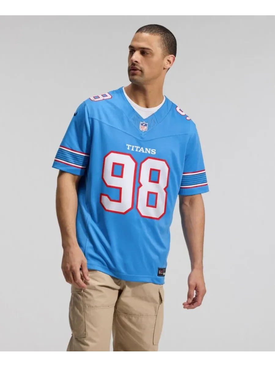 Мужская футболка с длинным рукавом Jeffery Simmons Nike — изображение 5 из 5, светлый синий