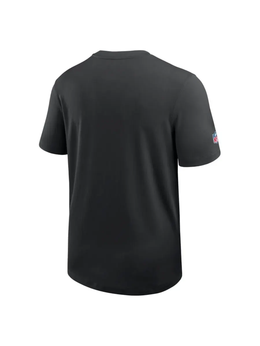 Футболка с длинным рукавом Nike Las Vegas Raiders Sideline UV Dri-FIT Coaches Shirt — изображение 3 из 3, черный