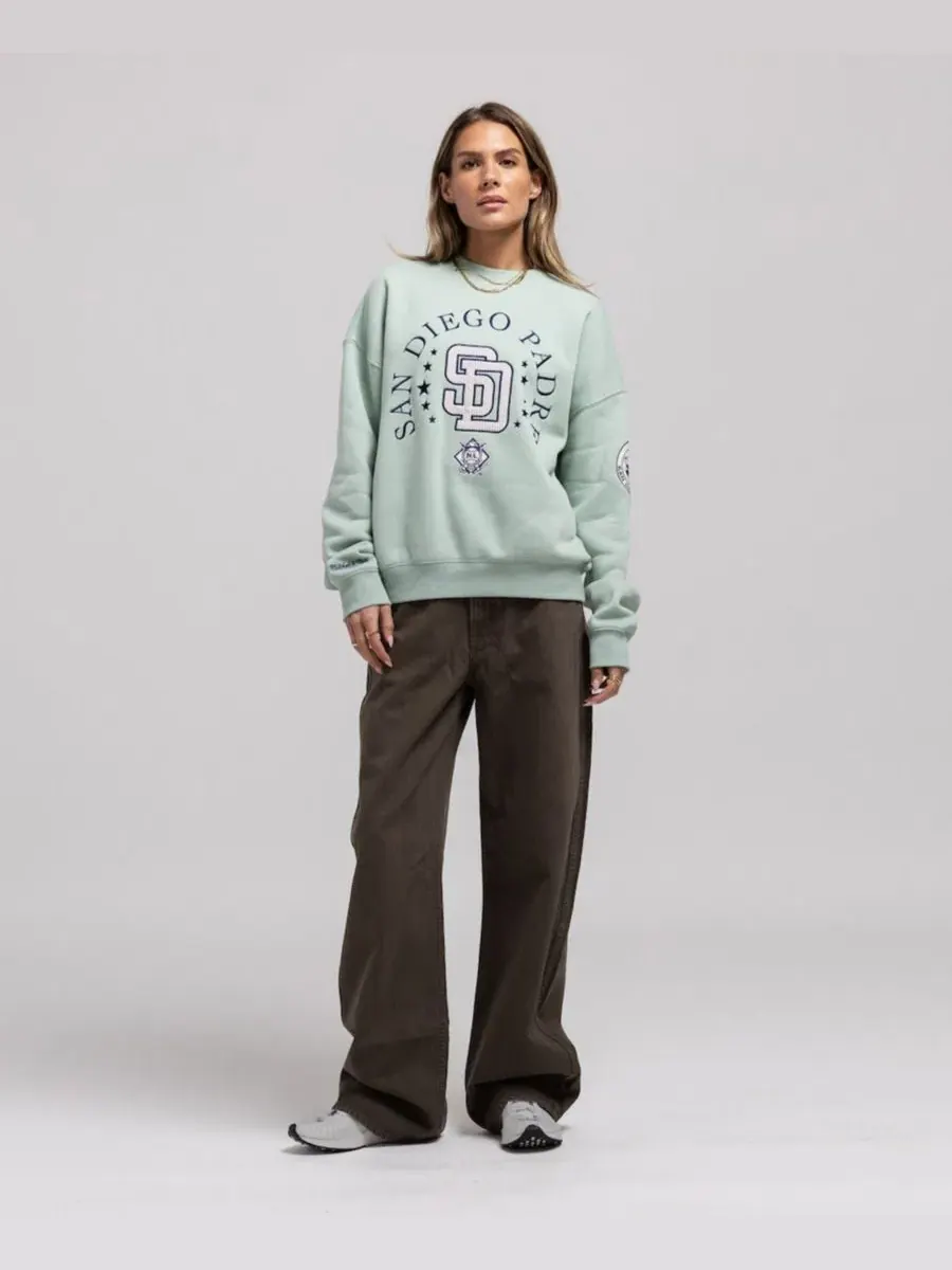 Свитшот женский с принтом Yacht Rock San Diego Padres Mitchell & Ness