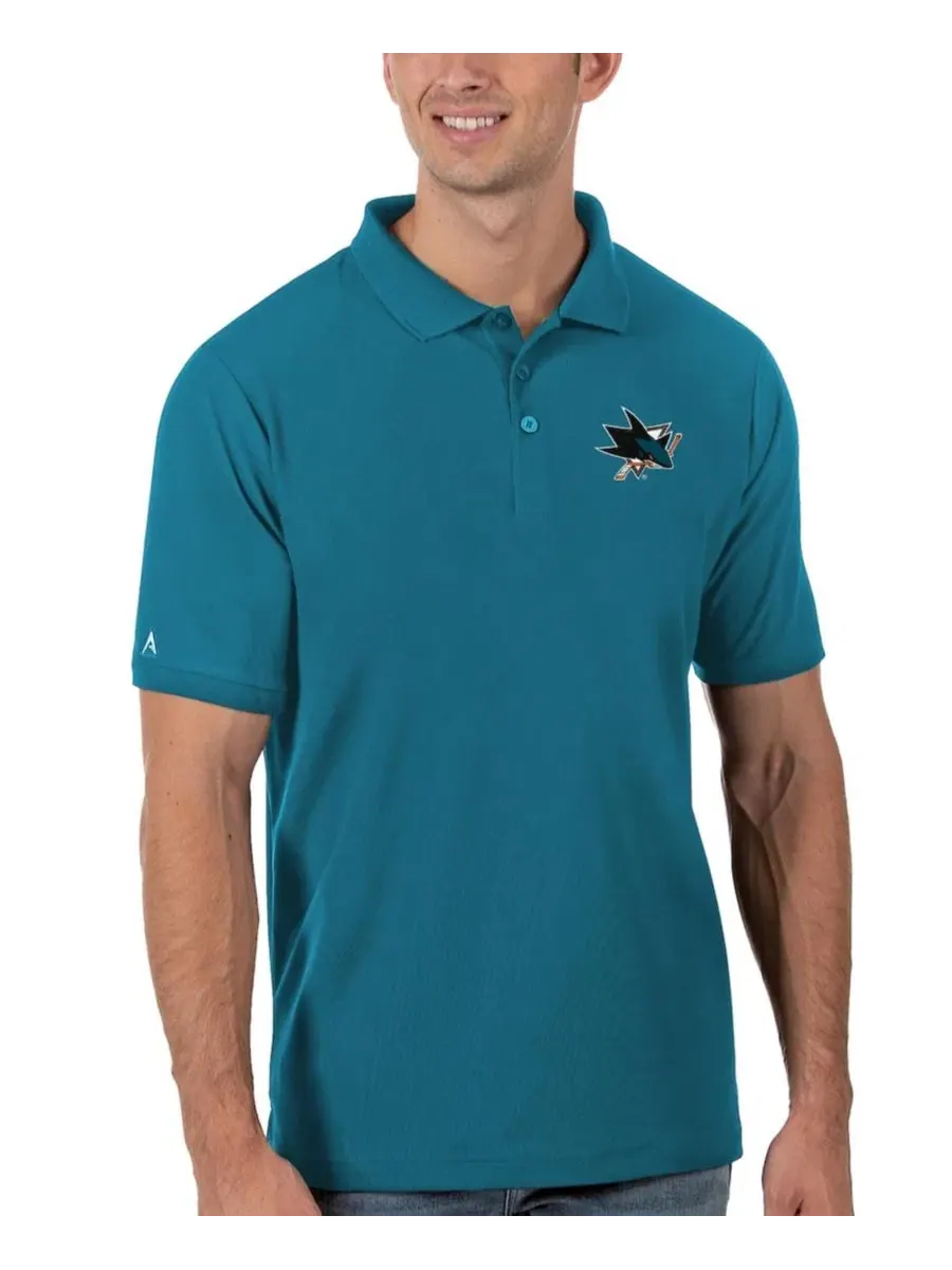 Поло с вышивкой San Jose Sharks Antigua