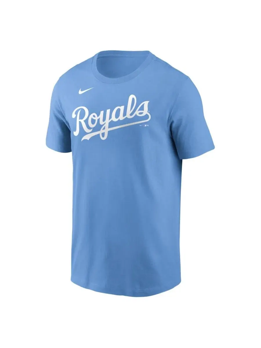 Футболка с именем и номером Bobby Witt Jr. Light Blue Kansas City Royals Nike — изображение 2 из 3, светлый синий