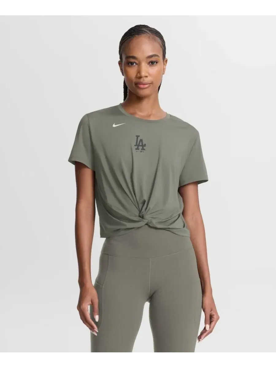 Женская футболка-кроп с узлом Dri-FIT One Twist Nike