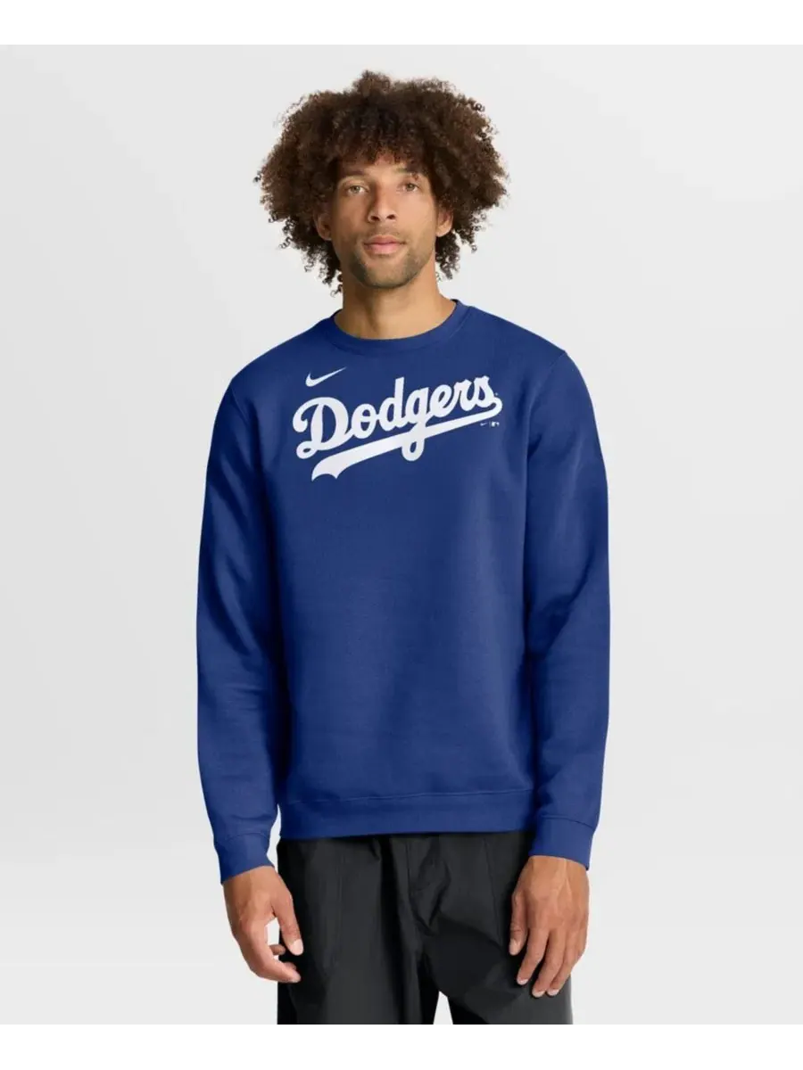 Свитшот мужской с принтом Nike Los Angeles Dodgers Primetime Wordmark