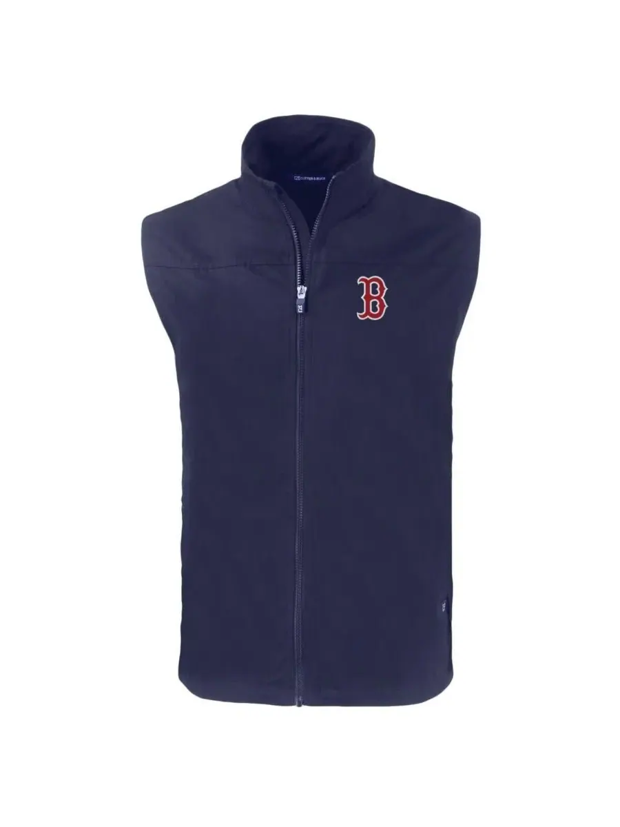 Мужской жилет без рукавов с вышивкой Boston Red Sox Cutter & Buck — изображение 2 из 3, темно-синий