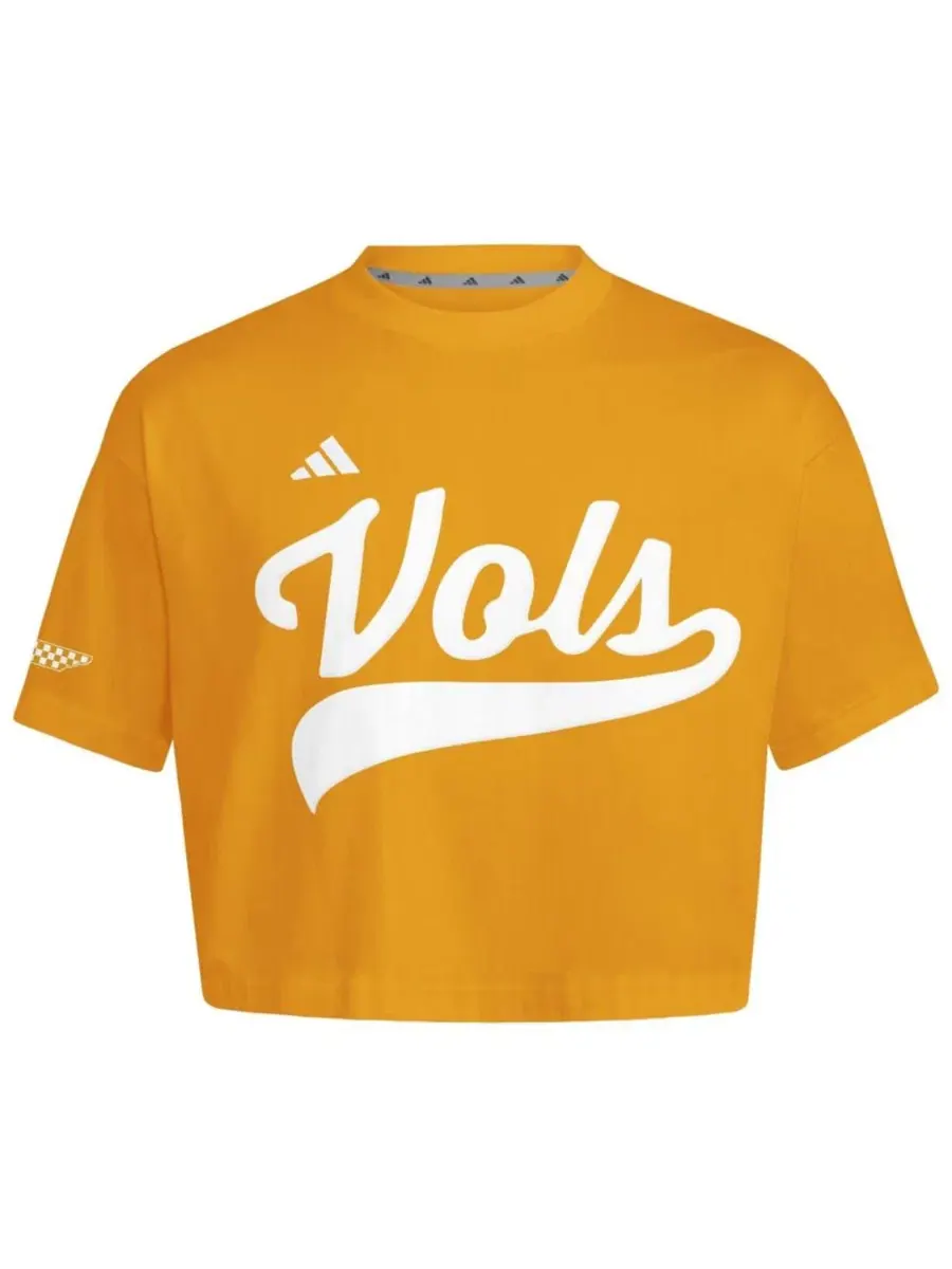 Кроп-джерси бейсбольное женское Tennessee Volunteers с коротким рукавом adidas