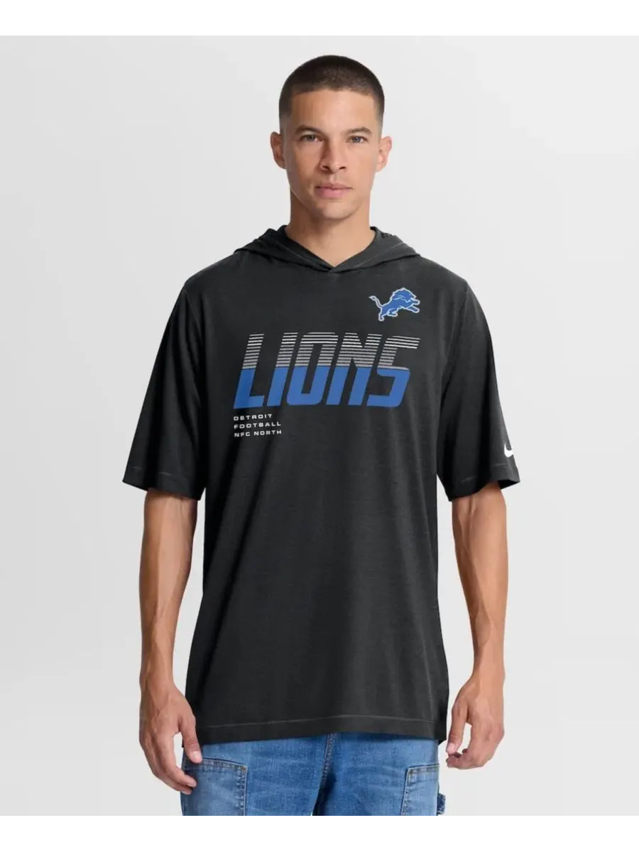 Футболка с капюшоном с принтом Detroit Lions Nike