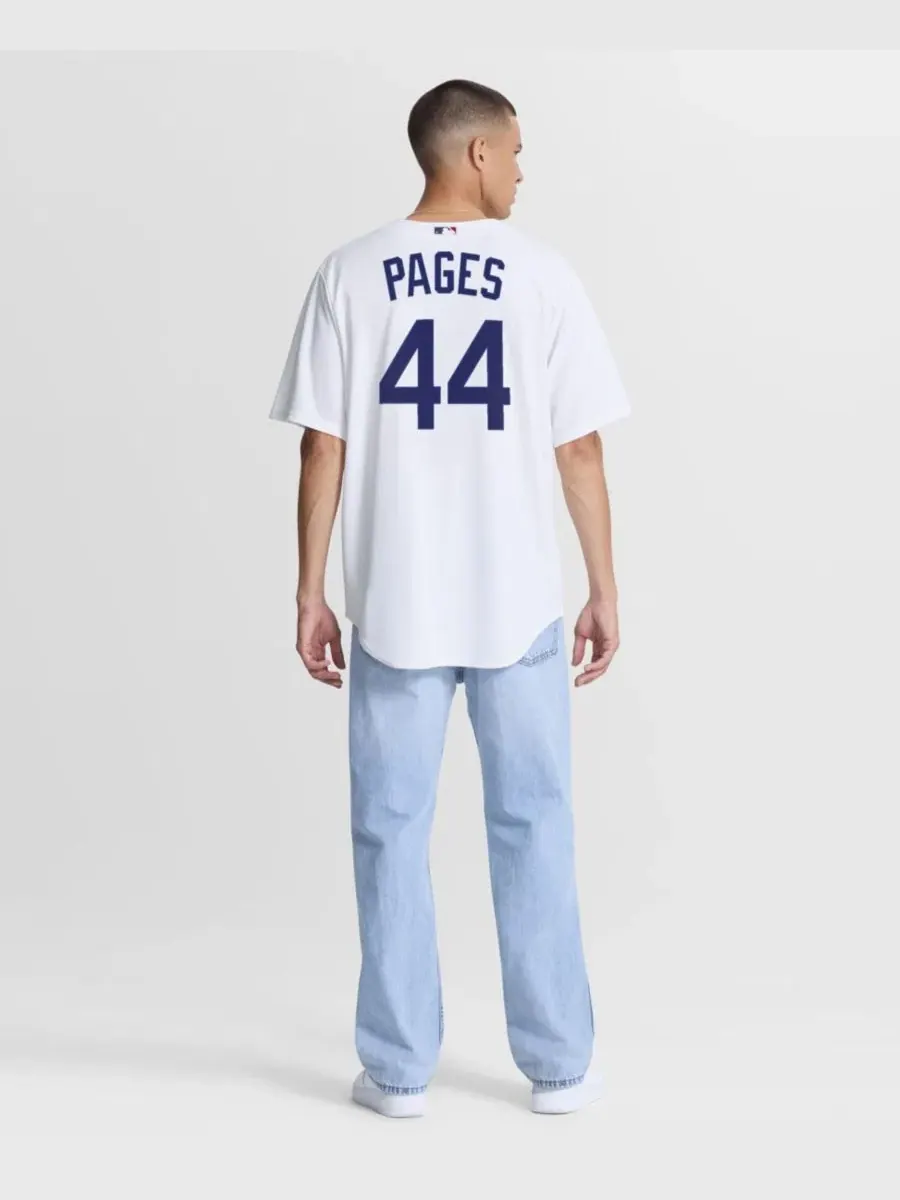 Мужская реплика джерси Nike Los Angeles Dodgers Home Andy Pages — изображение 2 из 5, белый