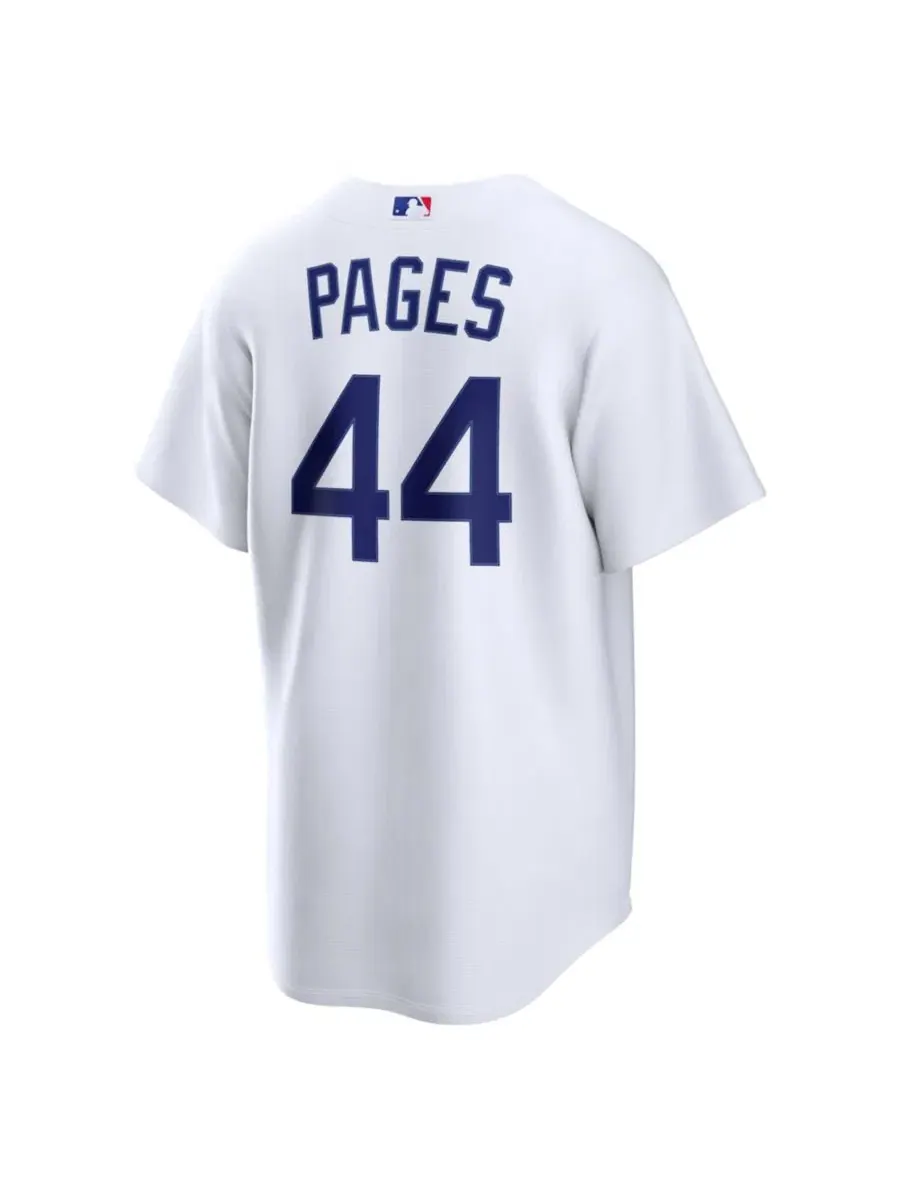 Мужская реплика джерси Nike Los Angeles Dodgers Home Andy Pages — изображение 4 из 5, белый