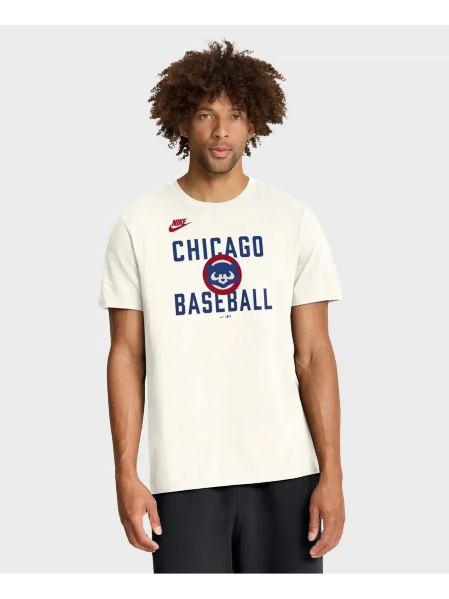 Футболка с принтом Chicago Cubs Cooperstown Collection '70s Inspired Nike