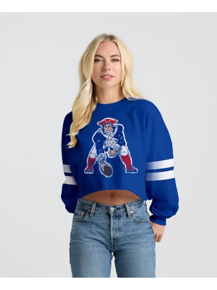 Футболка с длинным рукавом Oversized Cropped Stripe Spirit Jersey