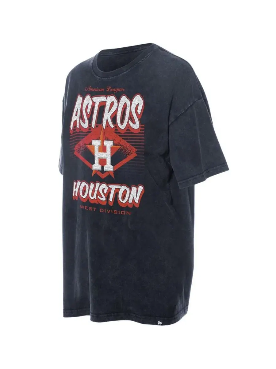 Футболка оверсайз с принтом Houston Astros New Era — изображение 2 из 4, темно-синий