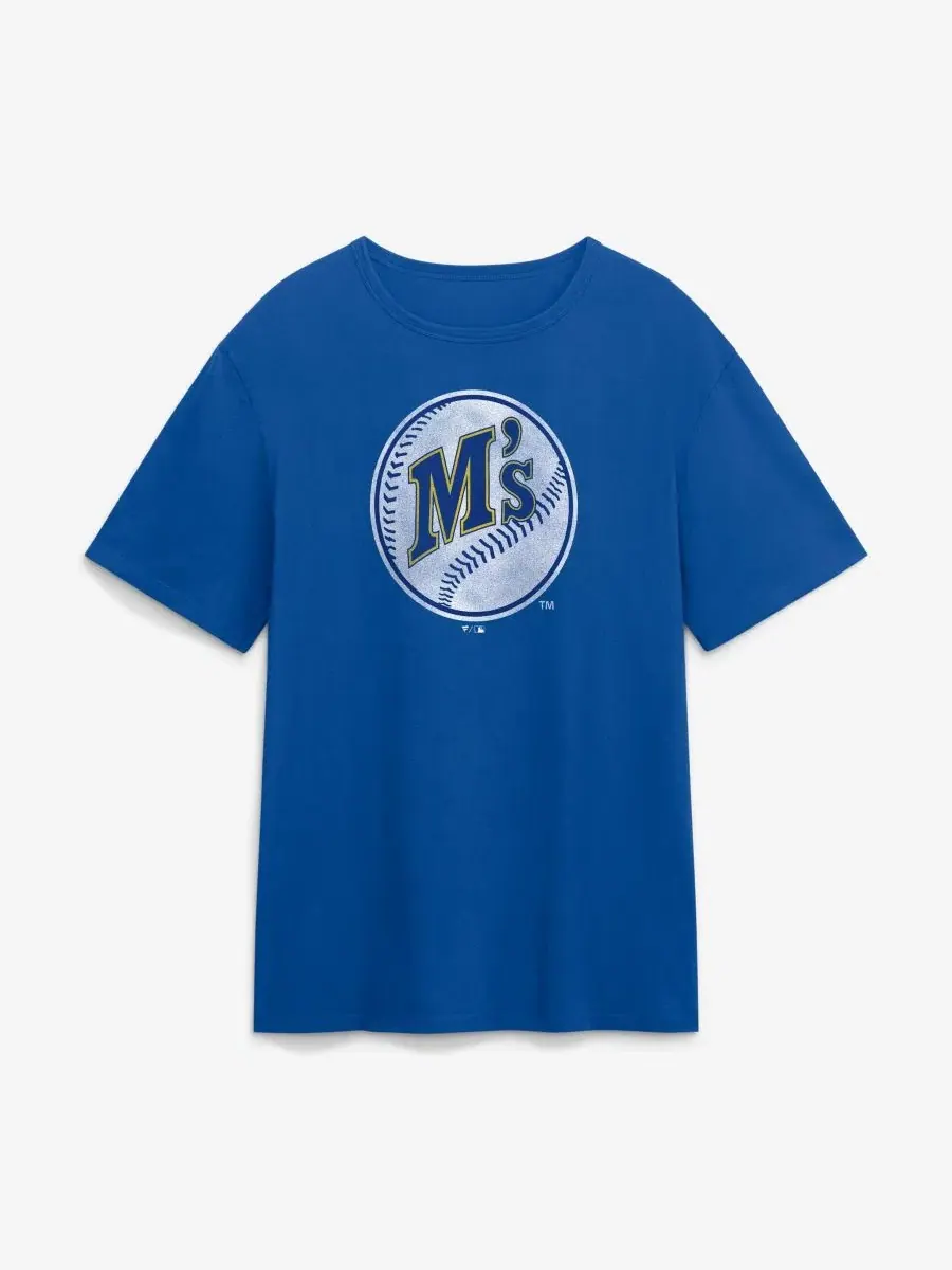 Футболка с принтом Seattle Mariners Alternate Logo Legacy Fanatics