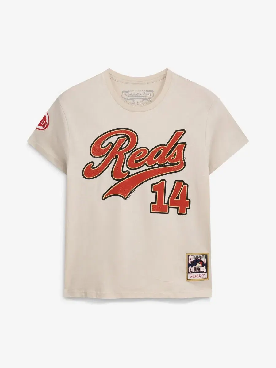 Футболка с принтом Pete Rose Cincinnati Reds Cooperstown Throwback Mitchell & Ness