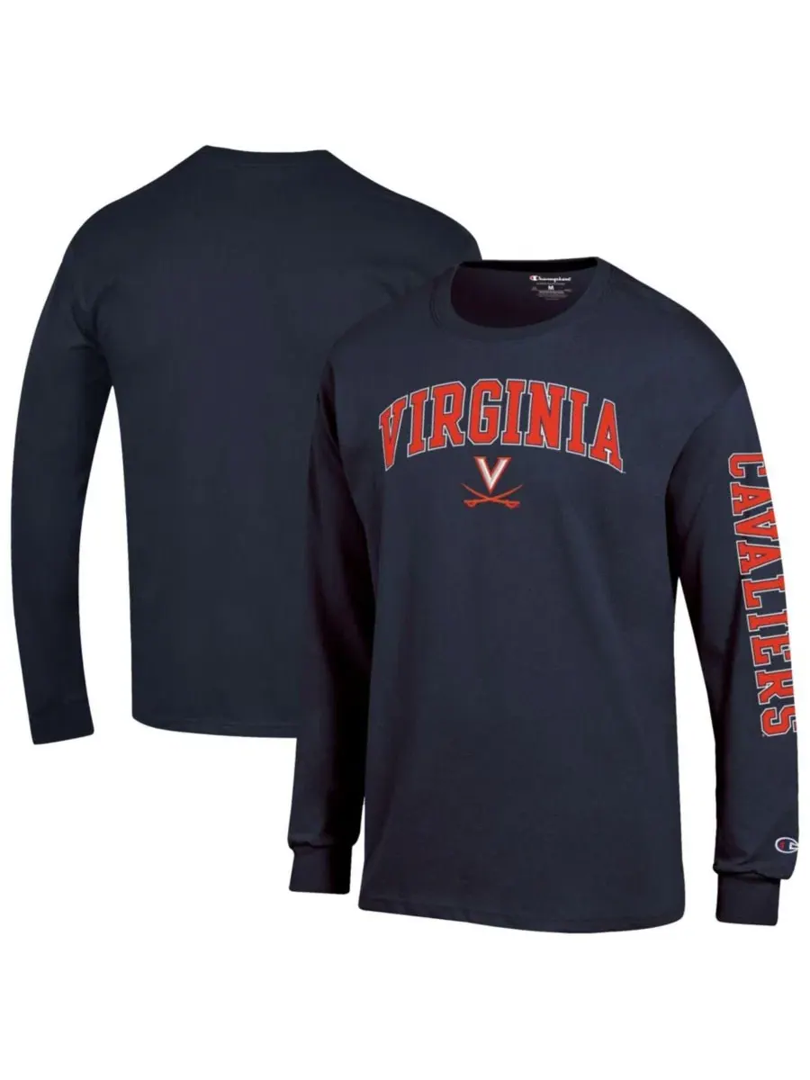 Футболка с длинным рукавом с принтом Virginia Cavaliers Champion