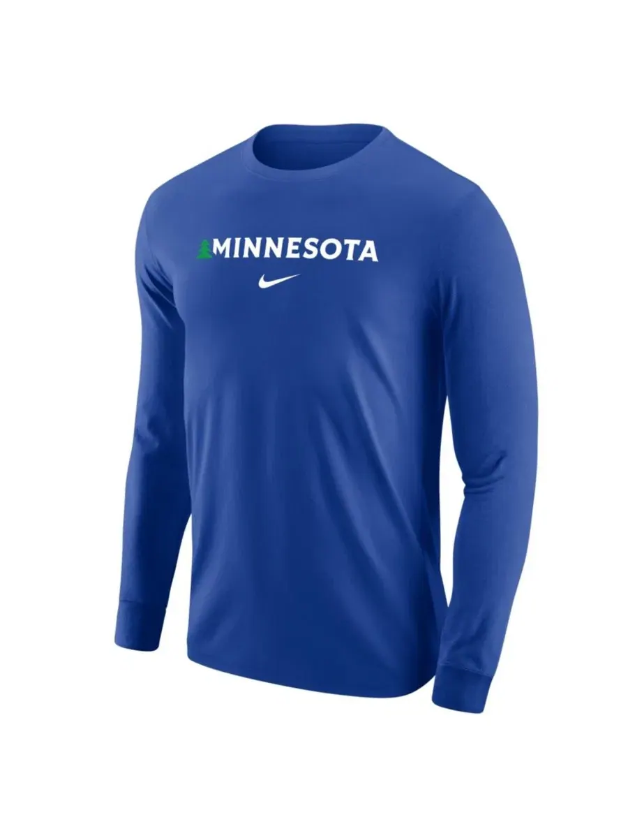 Мужская футболка с длинным рукавом Minnesota Timberwolves Core Nike