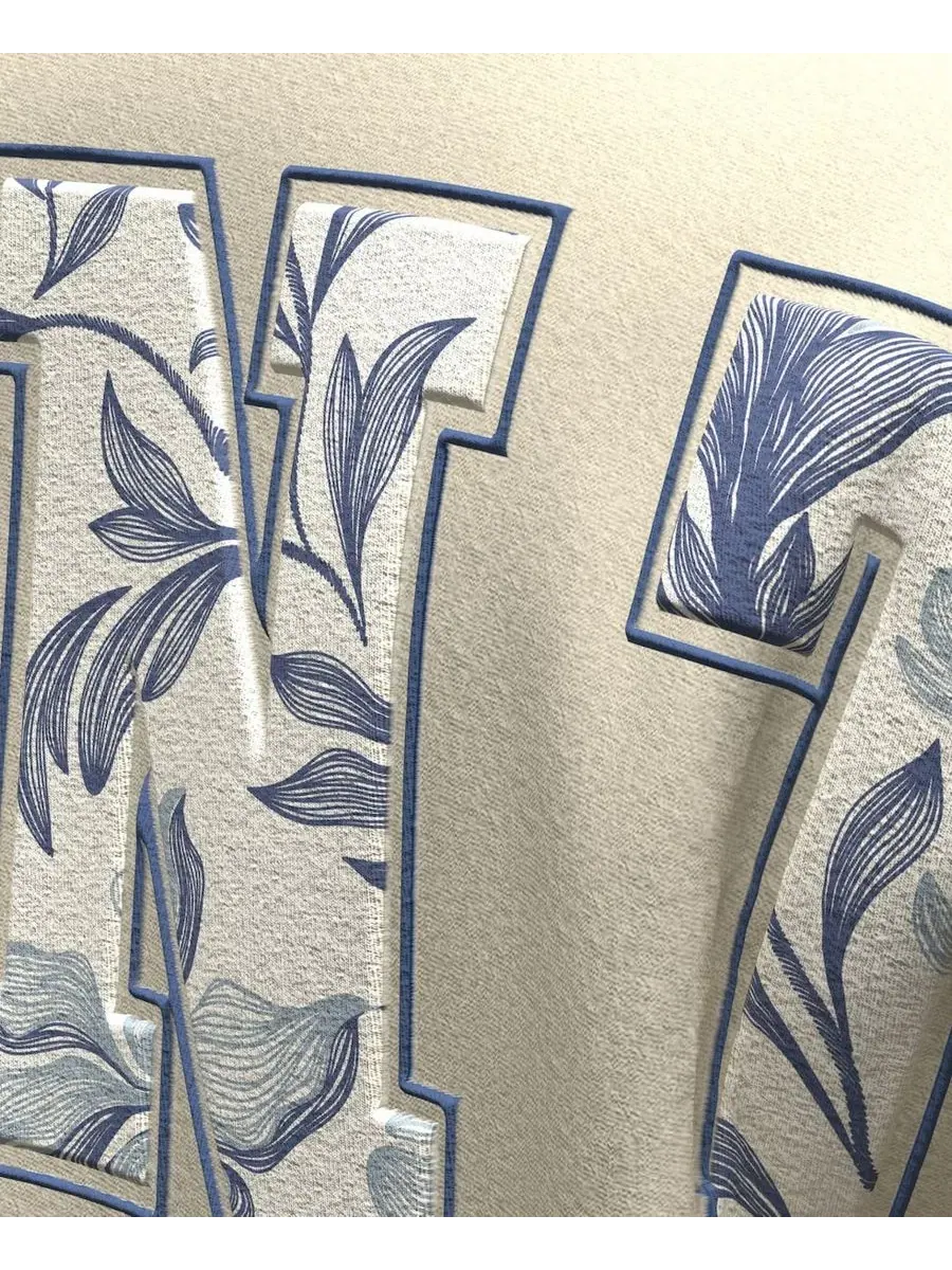 Женская футболка-кроп с длинным рукавом с принтом Spirit Floral Script Fanatics — изображение 2 из 4, светлый бежевый