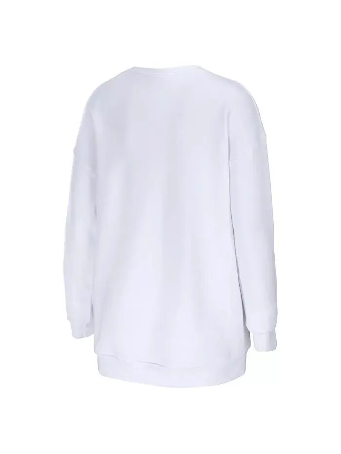 Женский белый свободный пуловер New Orleans Saints Wear By Erin Andrews — изображение 2 из 3