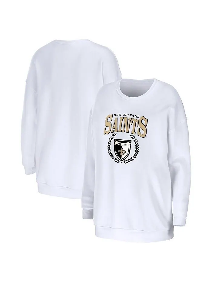 Женский белый свободный пуловер New Orleans Saints WEAR by Erin Andrews