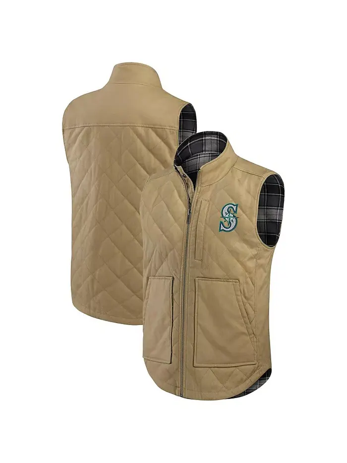 Коллекция Darius Rucker от Seattle Mariners, мужской жилет с застежкой-молнией в двухстороннем