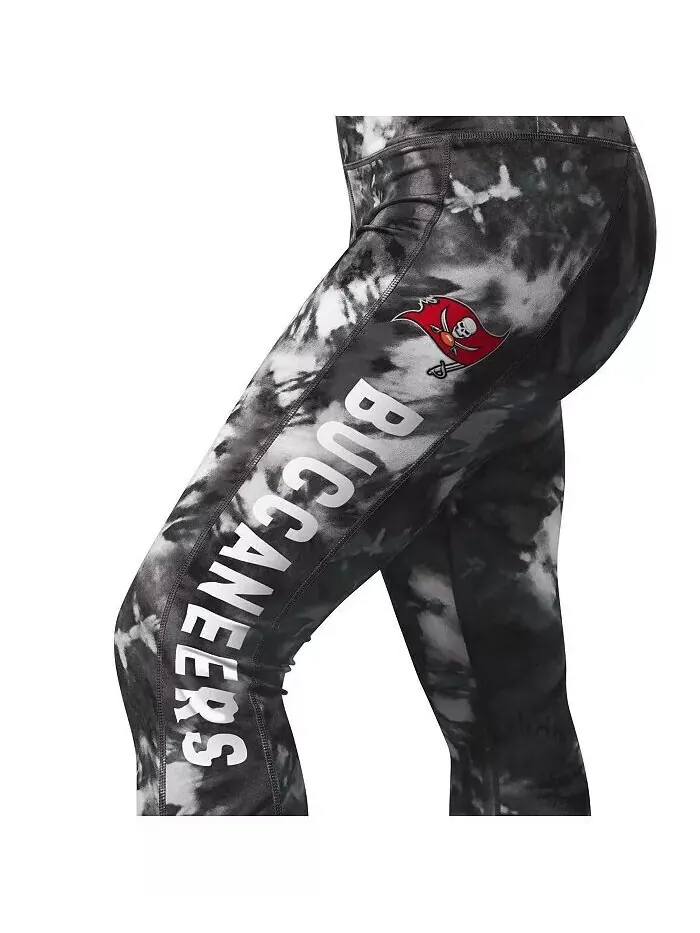 Женские черные леггинсы Tampa Bay Buccaneers Aubrey Tie-Dye MSX by Michael Strahan — изображение 2 из 4