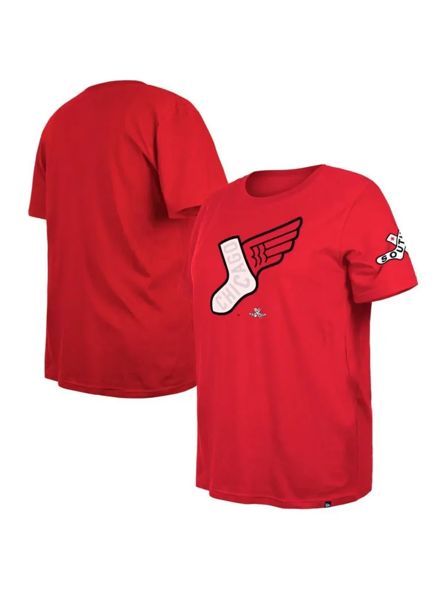 New Era Женская черная футболка больших размеров Chicago White Sox 2025 City Connect