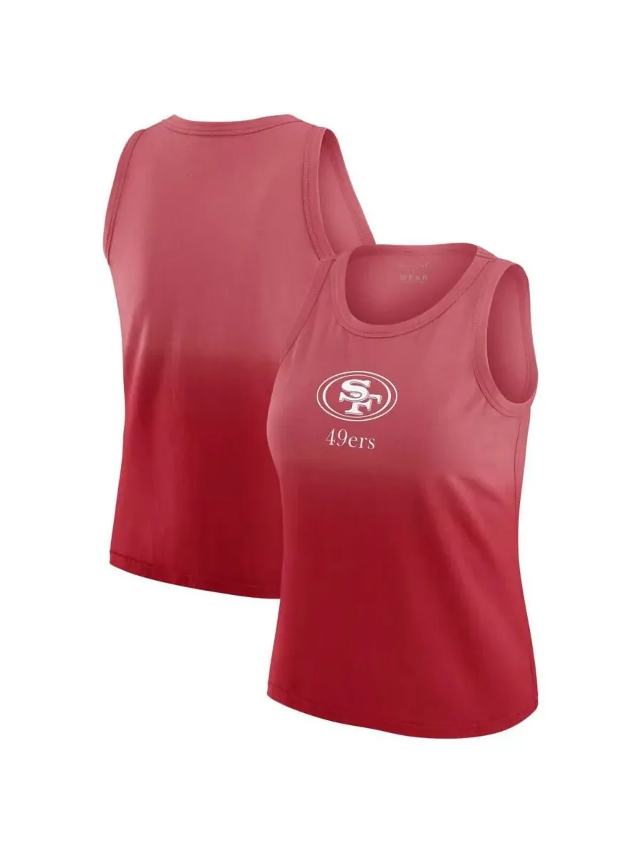 Женская майка x Gracie Hunt Scarlet San Francisco 49ers Ombre WEAR by Erin Andrews