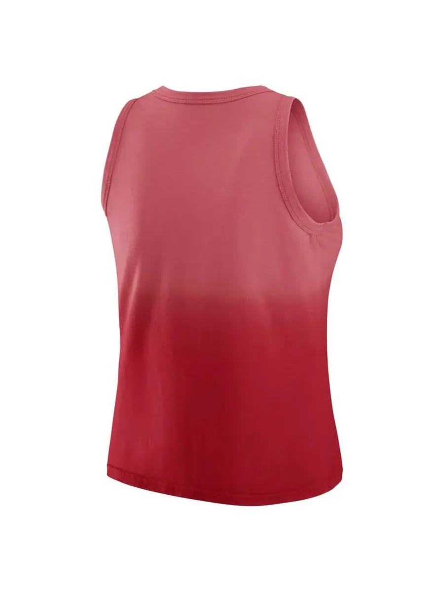 Женская майка x Gracie Hunt Scarlet San Francisco 49ers Ombre WEAR by Erin Andrews — изображение 2 из 3, алый