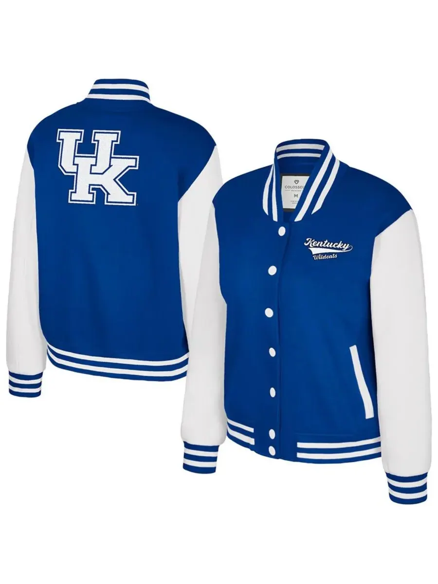Женская флисовая куртка Royal Kentucky Wildcats French Baguette на кнопках Colosseum