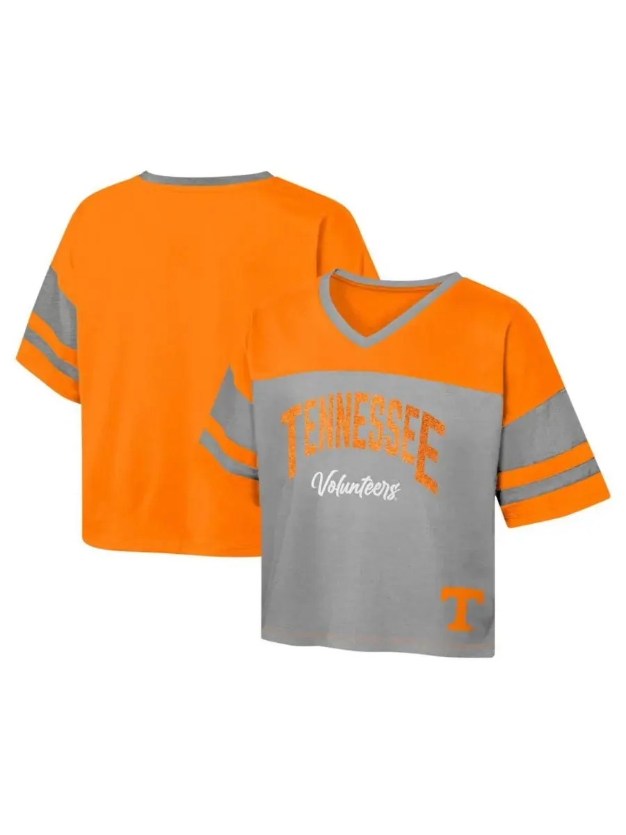 Outerstuff Футболка Big Girls Tennessee Orange Tennessee Volunteers The Playmaker Sleeve Stripe