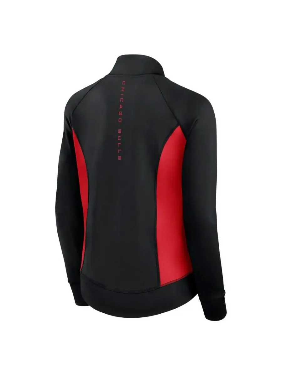 Fanatics Signature Женская черная спортивная куртка Chicago Bulls Studio Fitted Full-Zip Gym Track — изображение 3 из 3