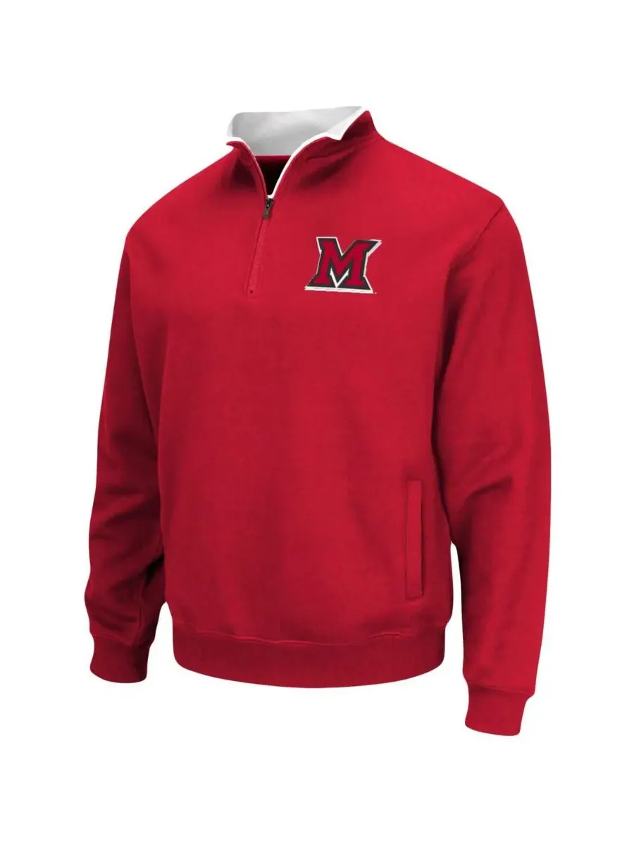 Colosseum Мужская красная куртка на молнии с логотипом команды Miami University RedHawks Tortugas — изображение 2 из 3