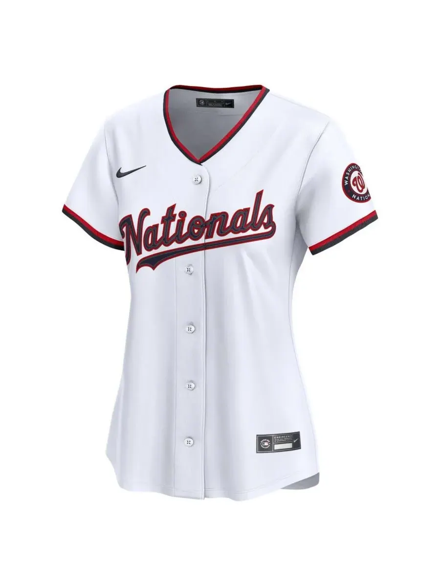 Nike Женская белая домашняя футболка игрока команды Washington Nationals Дилана Крюса (ограниченный — изображение 2 из 3