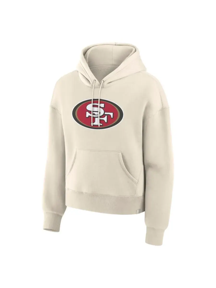 Fanatics Женская кремовая толстовка с капюшоном San Francisco 49ers Dove Legacy — изображение 2 из 3, бежевый