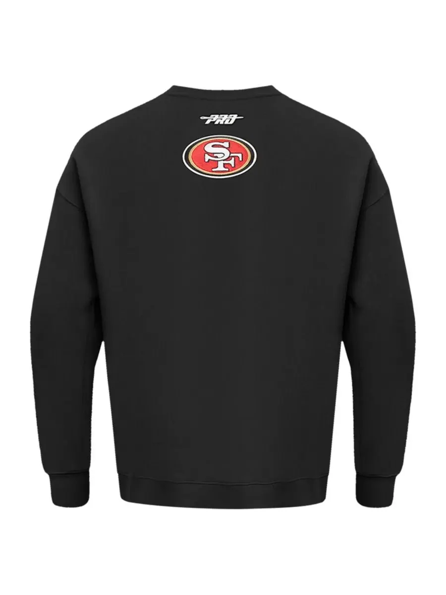 Pro Standard Мужская черная толстовка с откидными плечами San Francisco 49ers Turn It Up — изображение 4 из 5, черный