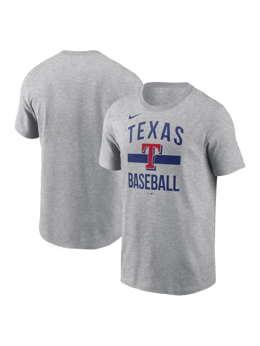Nike Мужская футболка Texas Rangers Arched серого цвета